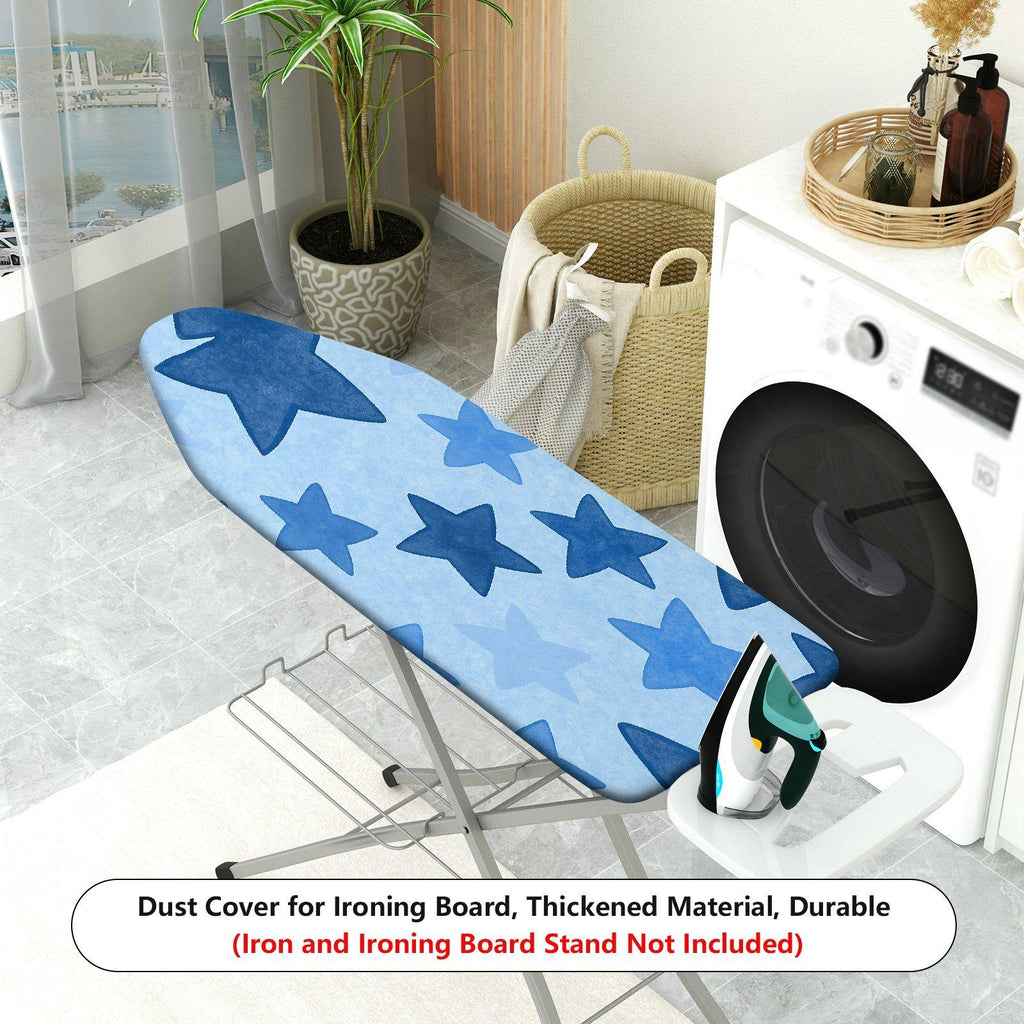 1-Piece Star Pattern Blue Theme Laundry  Ironing Board Cover, Universal Size, Without Board