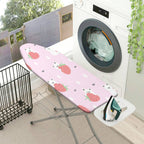 1-Piece Pink Strawberry Bear  Ironing Board Cover, Universal Size, Without Board