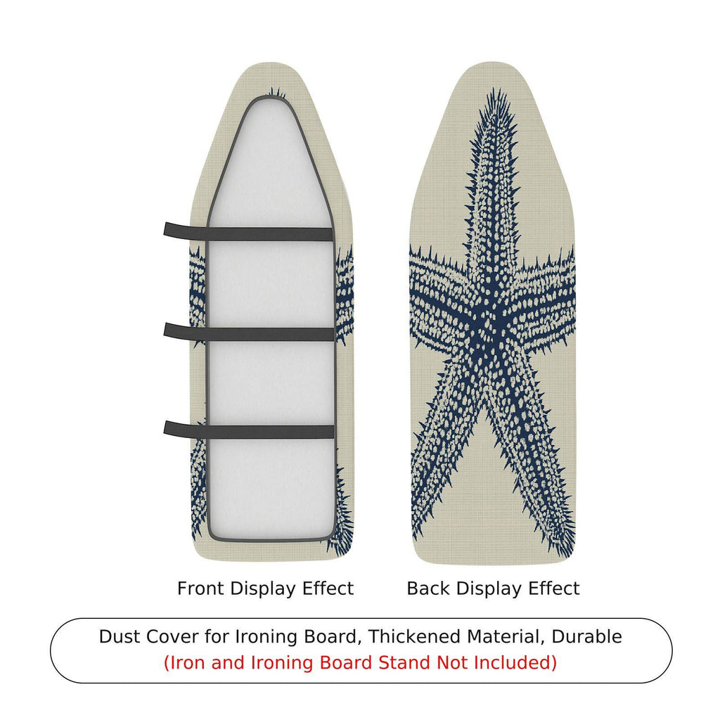 1-Piece Nautical Starfish Ocean  Ironing Board Cover, Universal Size, Without Board