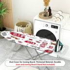 1-Piece Christmas Santa Reindeer  Ironing Board Cover, Universal Size, Without Board