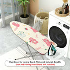 1-Piece Cute Bear Strawberry Floral  Ironing Board Cover, Universal Size, Without Board