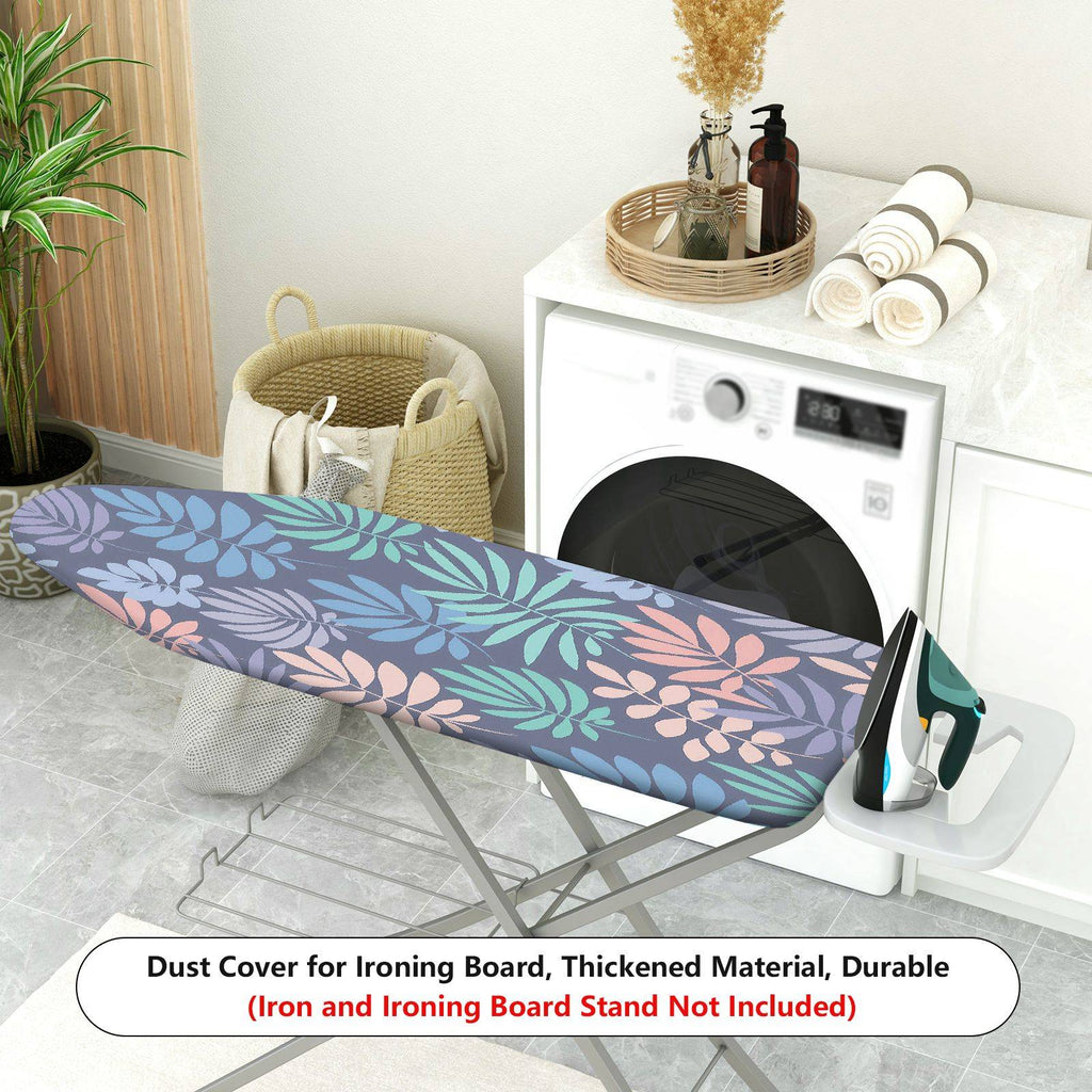 1-Piece Tropical Leaf Pattern Multicolor  Ironing Board Cover, Universal Size, Without Board