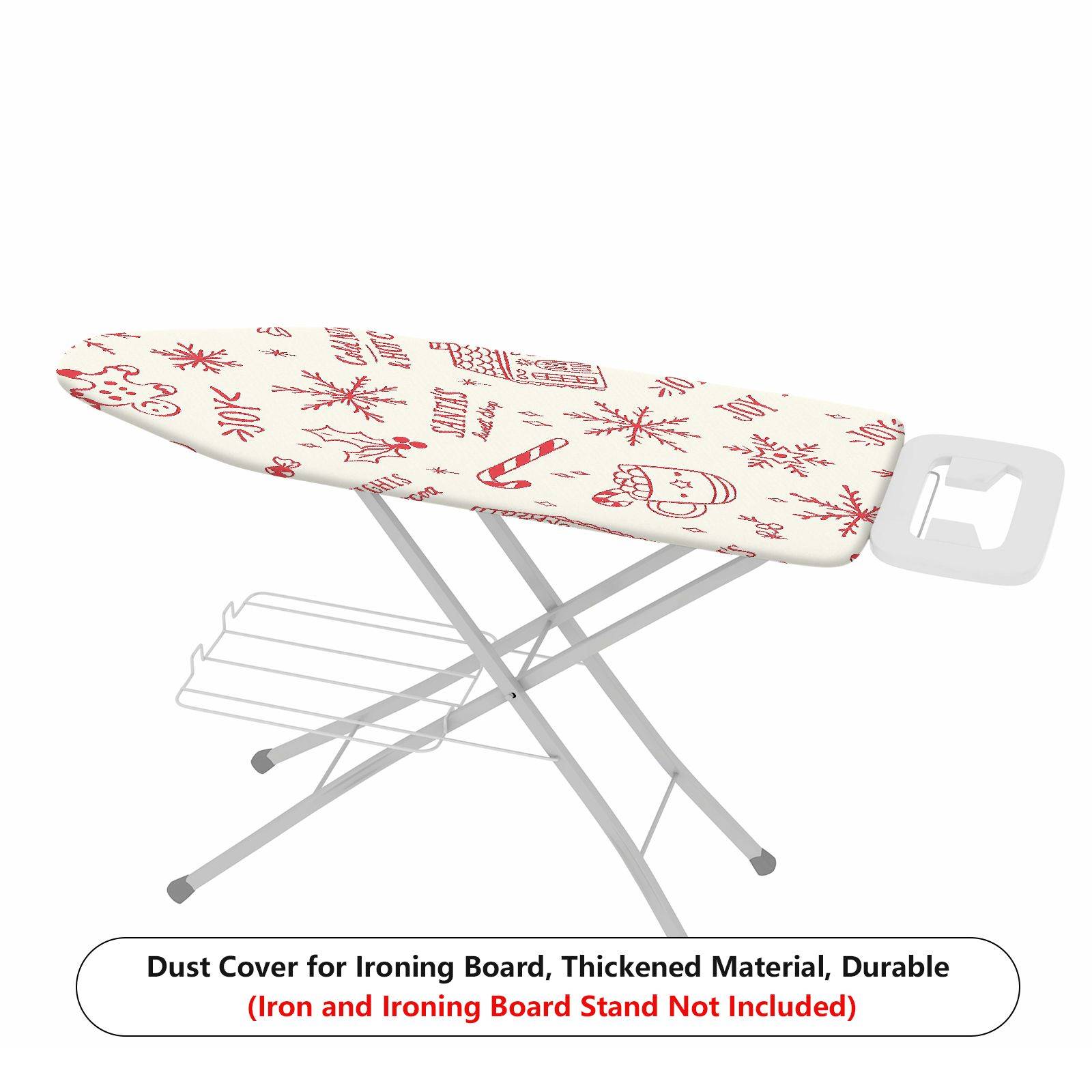 1-Piece Christmas Snowflake Candy Cane  Ironing Board Cover, Universal Size, Without Board