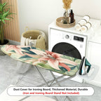1-Piece Floral Pattern, Tropical Atmosphere, Elegant Design, Household  Ironing Board Cover, Universal Size, Without Board