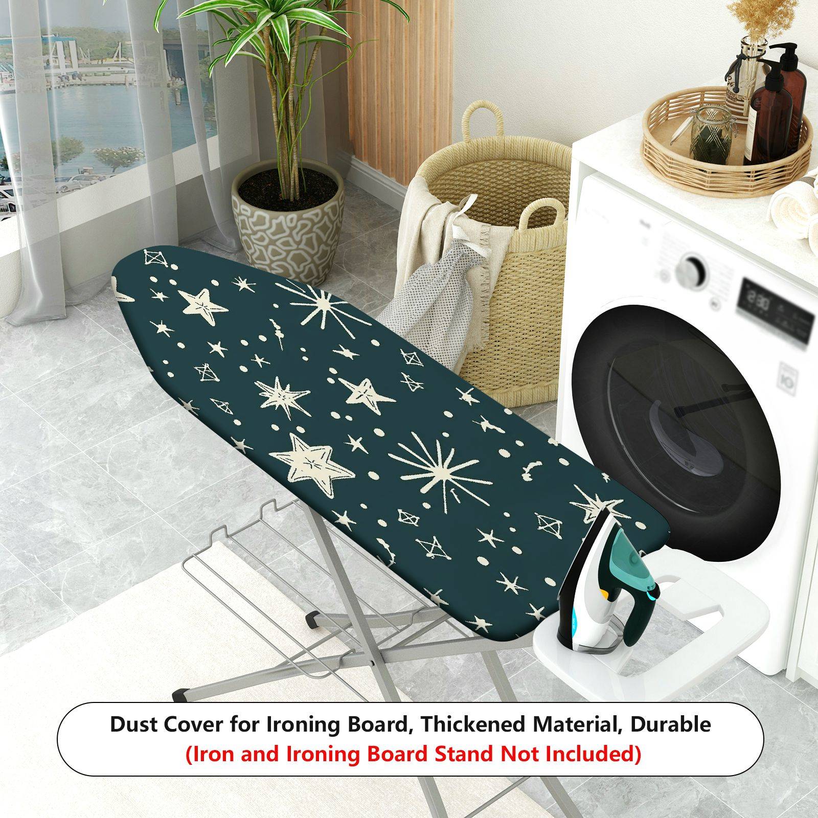 1-Piece Starry Sky Patterned Decorative Stylish  Ironing Board Cover, Universal Size, Without Board