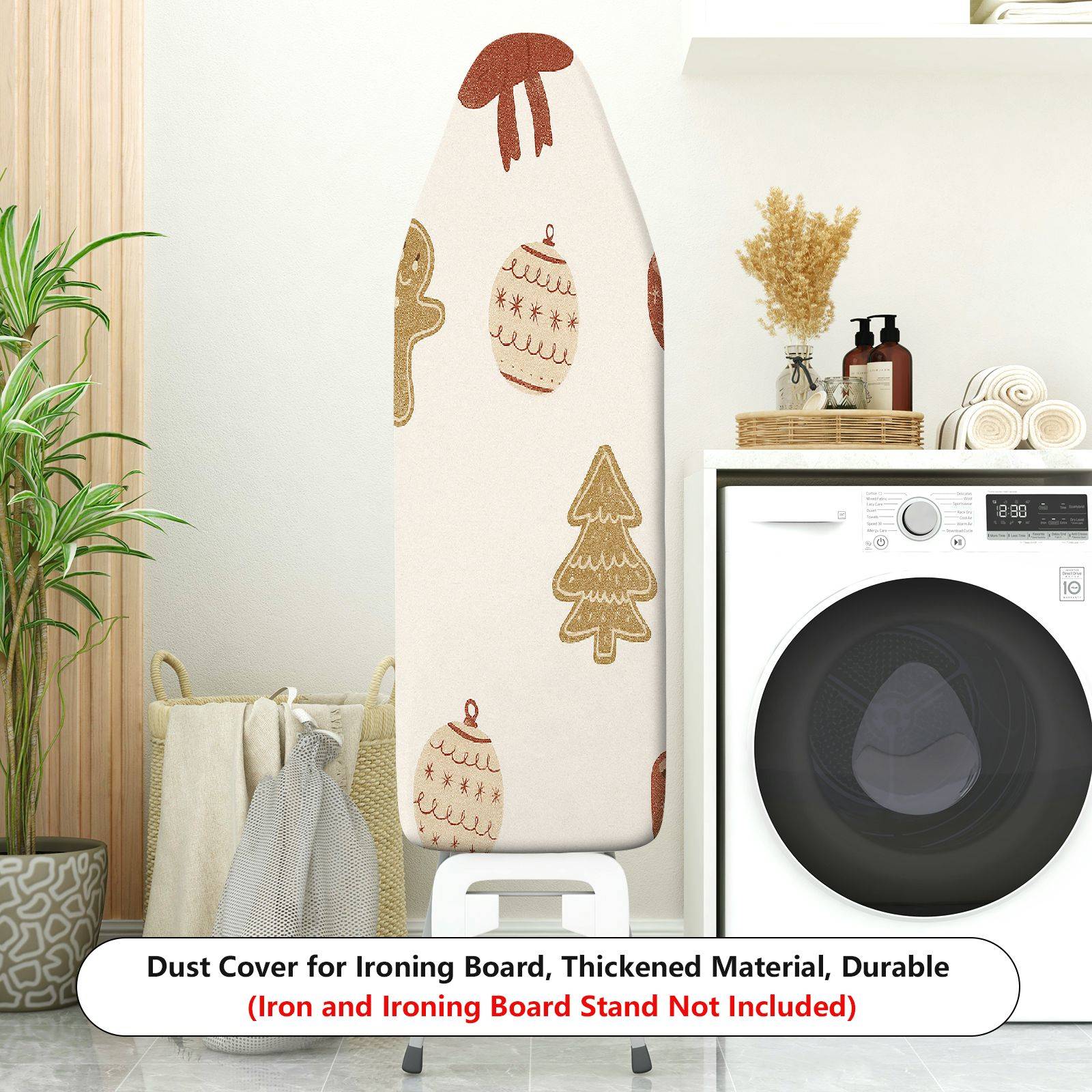 1-Piece Christmas Holiday Festive  Ironing Board Cover, Universal Size, Without Board