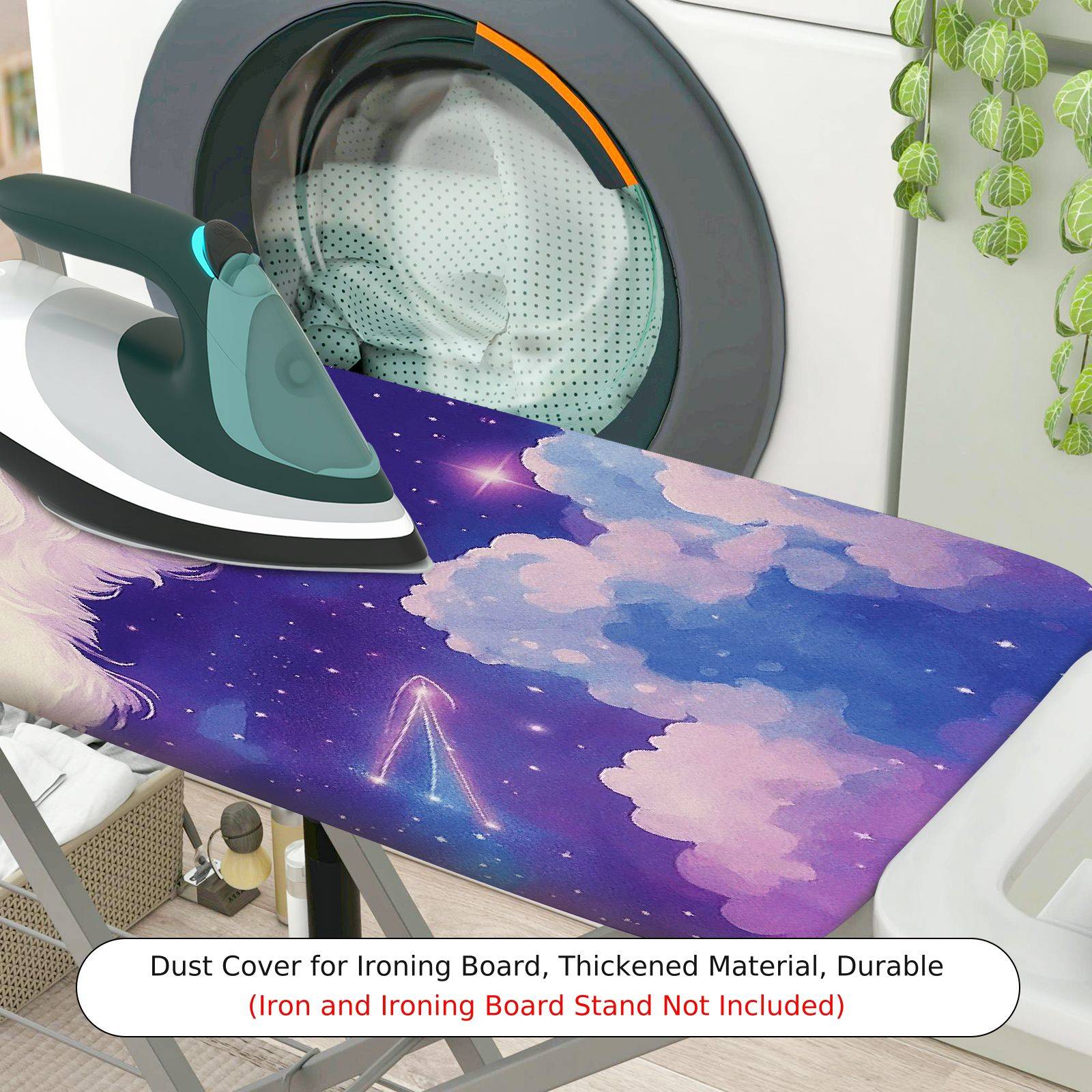 1-Piece Dog Cloud Galaxy  Ironing Board Cover, Universal Size, Without Board