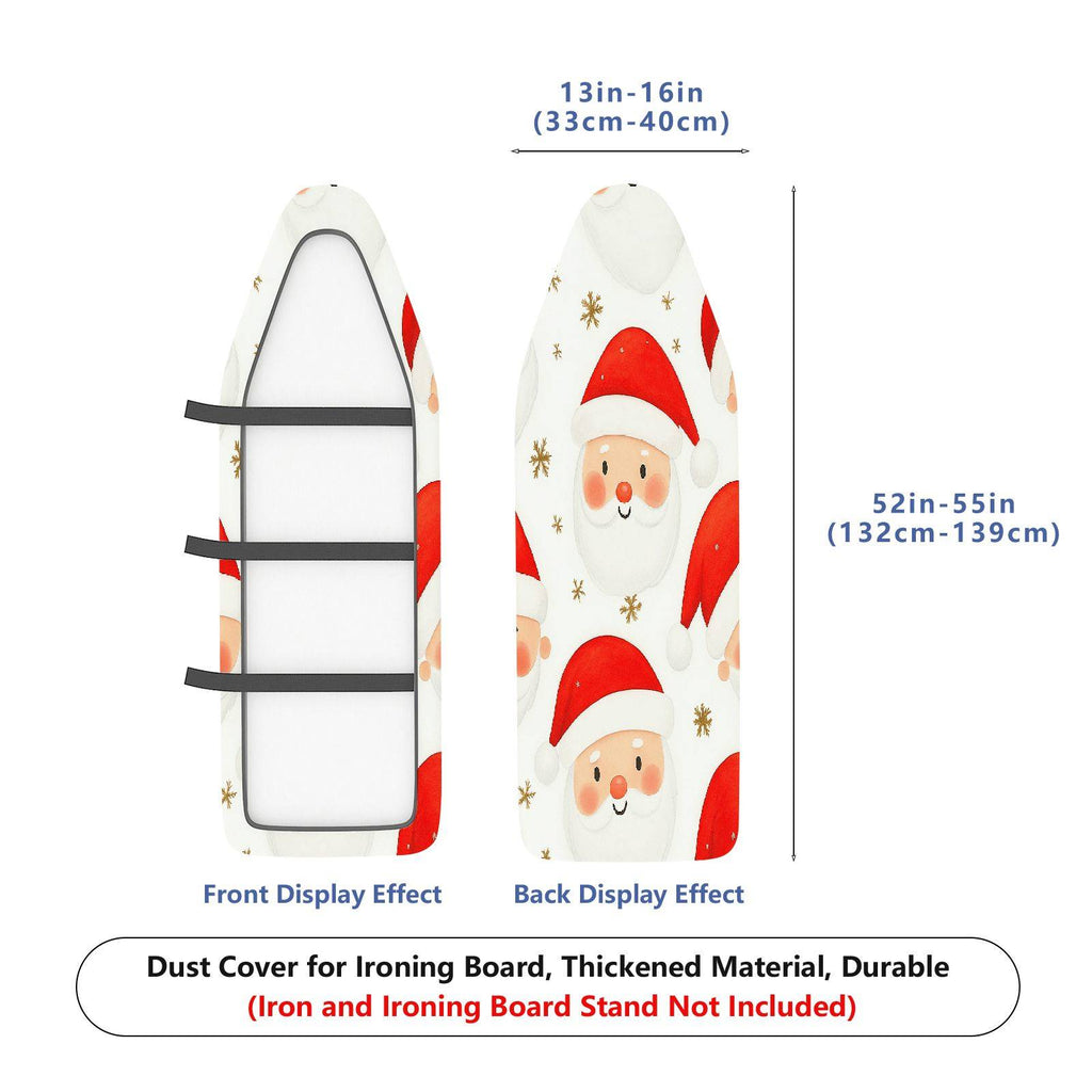 1-Piece Santa Claus Christmas Snowflake  Ironing Board Cover, Universal Size, Without Board