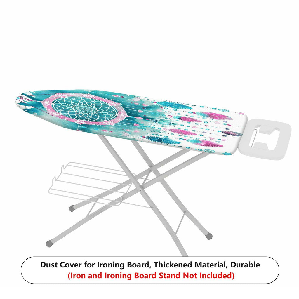 1-Piece Dreamcatcher Feather Pink  Ironing Board Cover, Universal Size, Without Board