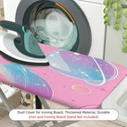 1-Piece Pink Galaxy Stars  Ironing Board Cover, Universal Size, Without Board