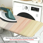1-Piece Pastel Striped Gradient  Ironing Board Cover, Universal Size, Without Board