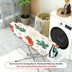 1-Piece Christmas Stocking Snowflake Pine Tree  Ironing Board Cover, Universal Size, Without Board