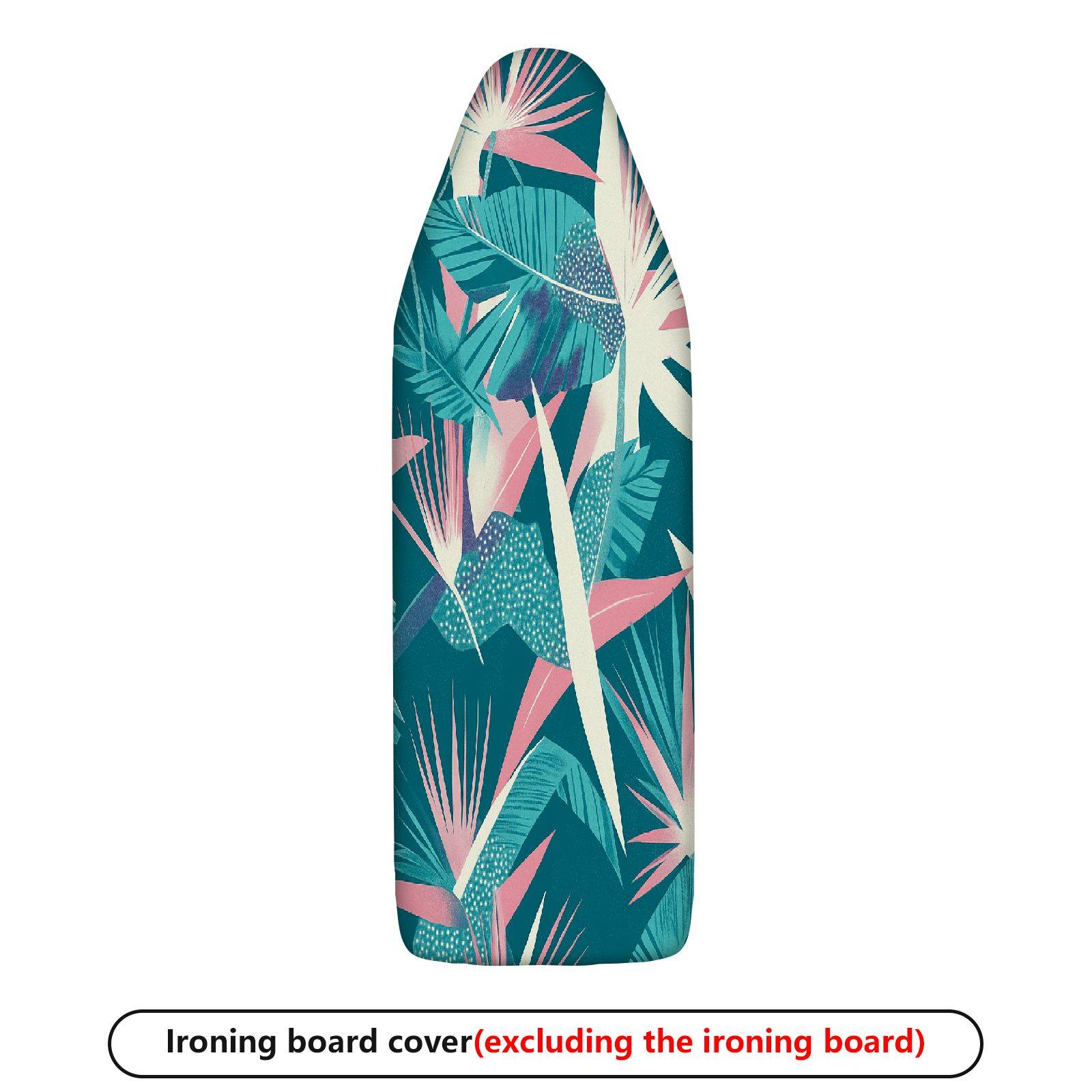 1-Piece Tropical Leaves Floral Pattern Decorative  Ironing Board Cover, Universal Size, Without Board