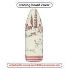 1-Piece Forest Cabin Deer Retro  Ironing Board Cover, Universal Size, Without Board