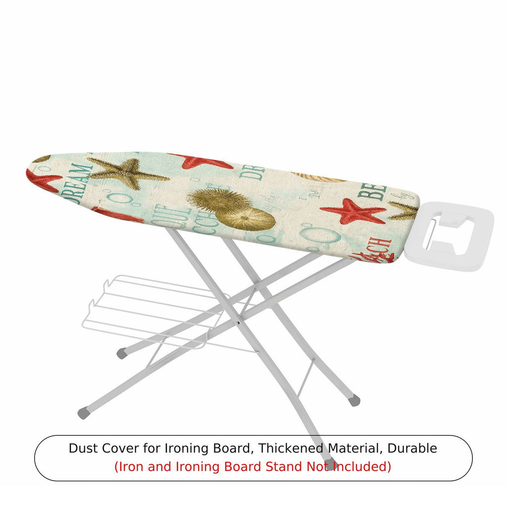 1-Piece Starfish Dream Beach  Ironing Board Cover, Universal Size, Without Board