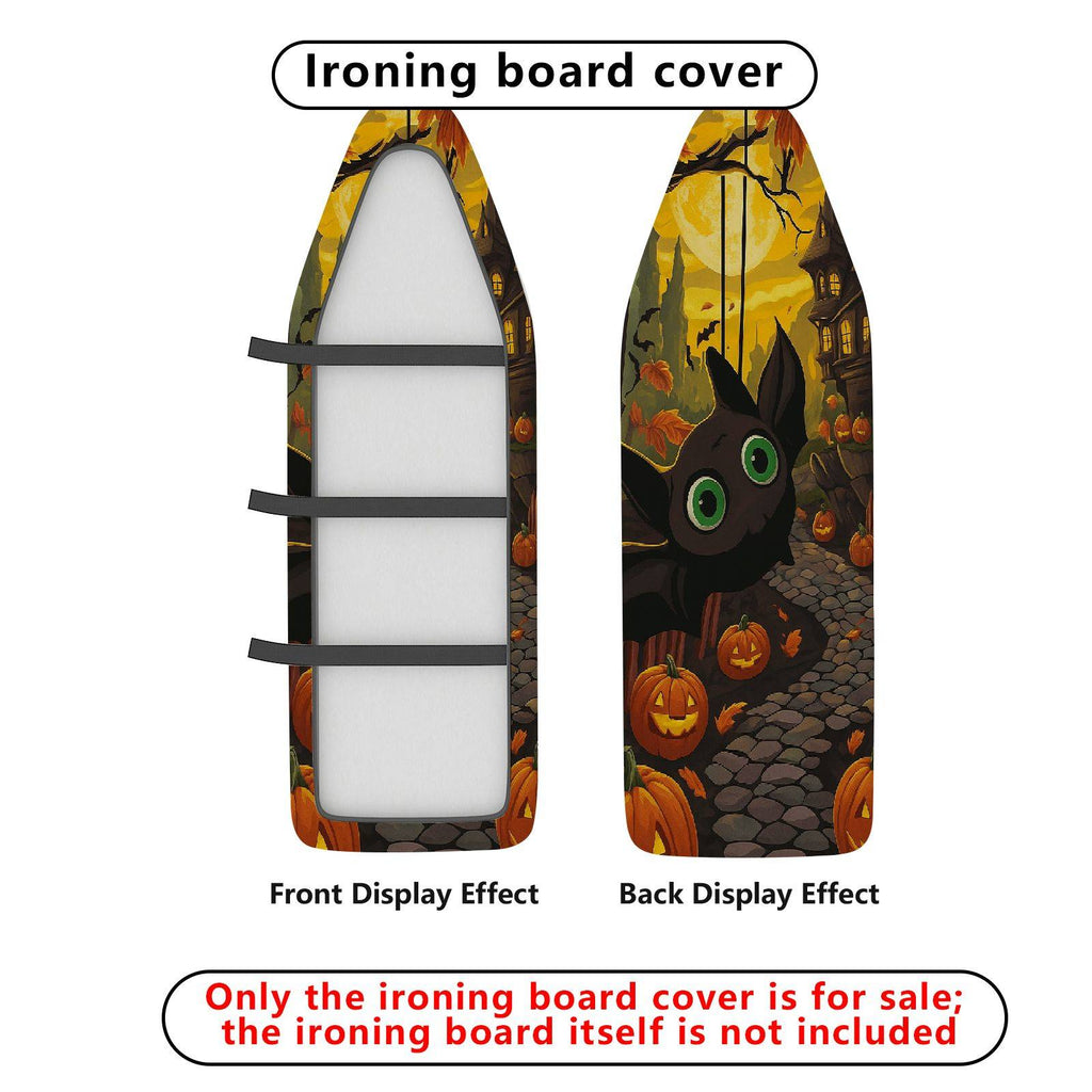 1-Piece Halloween Pumpkin Cat  Ironing Board Cover, Universal Size, Without Board
