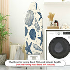 1-Piece Seashell Starfish Ocean  Ironing Board Cover, Universal Size, Without Board