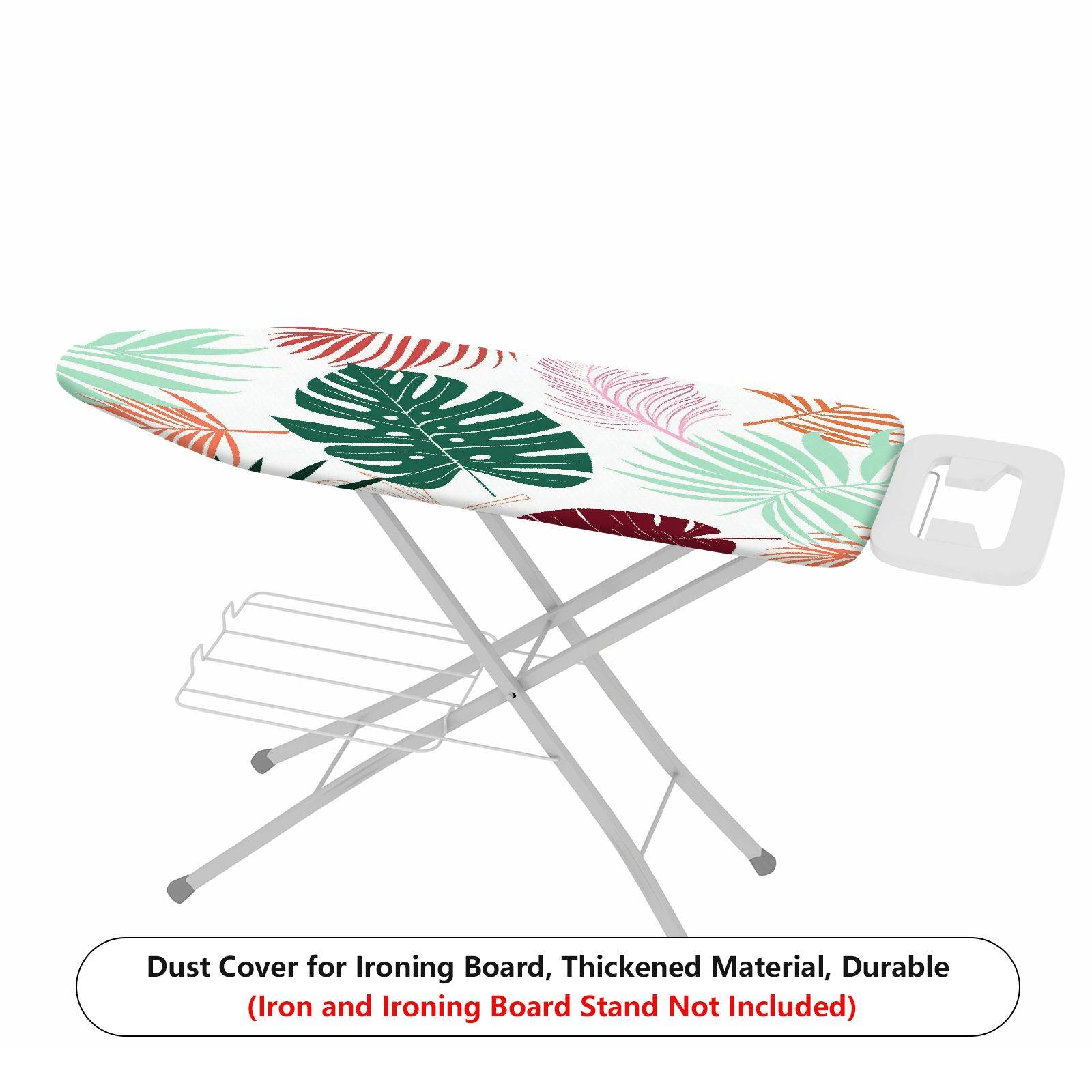 1-Piece Tropical Leaves Floral Nature  Ironing Board Cover, Universal Size, Without Board