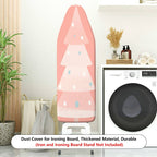 1-Piece Christmas Tree Pattern Pink Decor  Ironing Board Cover, Universal Size, Without Board