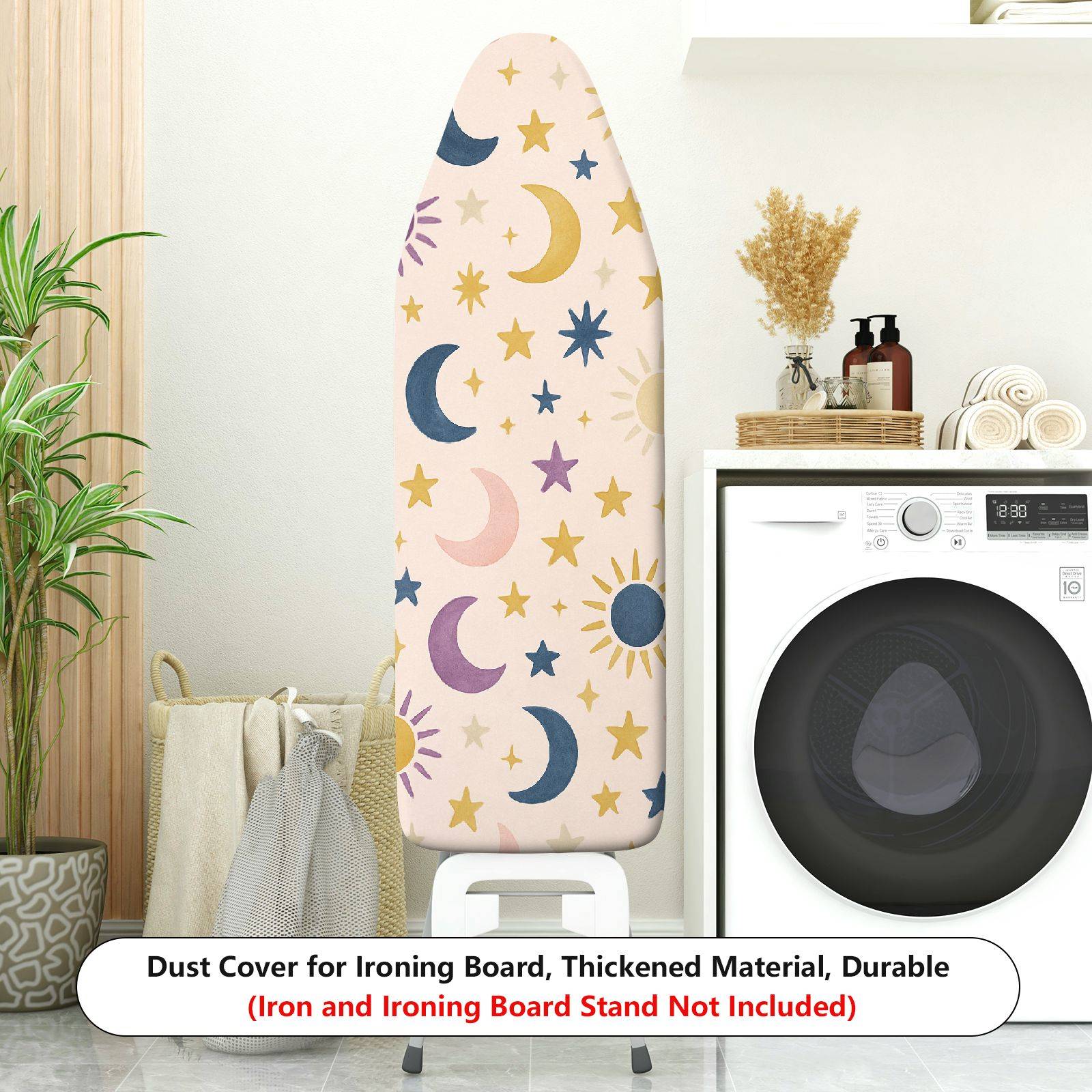 1-Piece Moon Star Astronomy  Ironing Board Cover, Universal Size, Without Board