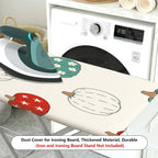 1-Piece Pumpkin Floral Star  Ironing Board Cover, Universal Size, Without Board