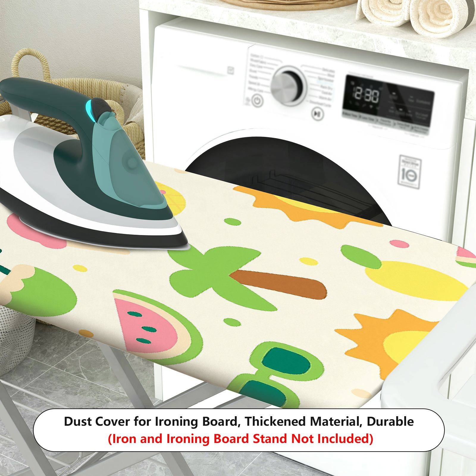 1-Piece Summer Tropical  Ironing Board Cover, Universal Size, Without Board