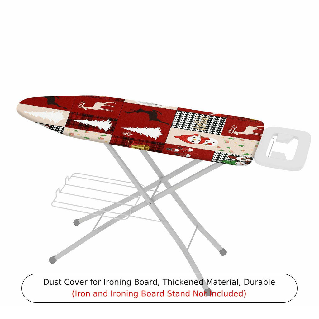 1-Piece Christmas Reindeer Snowman  Ironing Board Cover, Universal Size, Without Board