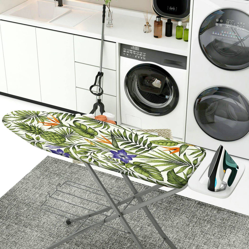 1-Piece Tropical Floral Leaf  Ironing Board Cover, Universal Size, Without Board