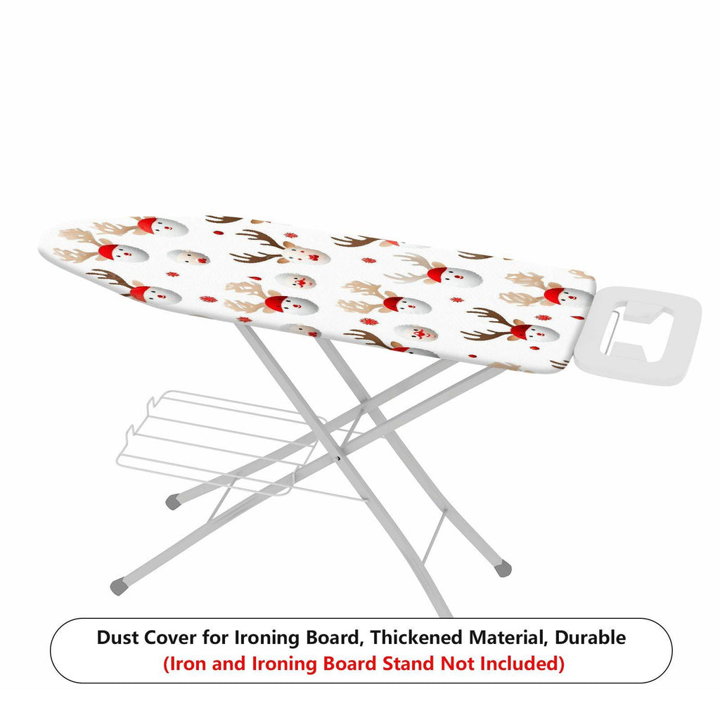 1-Piece Santa Reindeer Christmas  Ironing Board Cover, Universal Size, Without Board