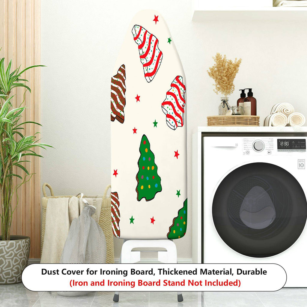 1-Piece Christmas Tree Star Bell  Ironing Board Cover, Universal Size, Without Board