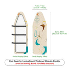 1-Piece Geometric Abstract Retro  Ironing Board Cover, Universal Size, Without Board