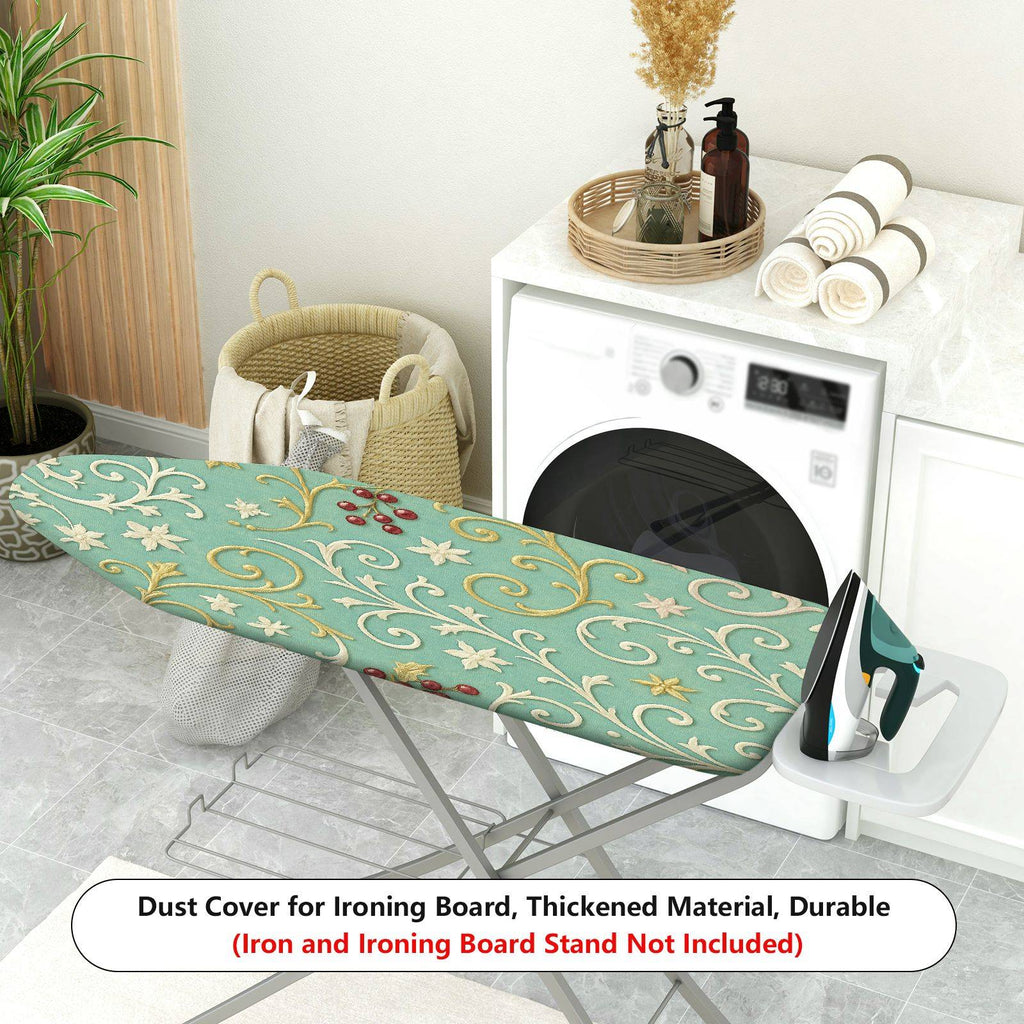 1-Piece Christmas Floral Berry  Ironing Board Cover, Universal Size, Without Board