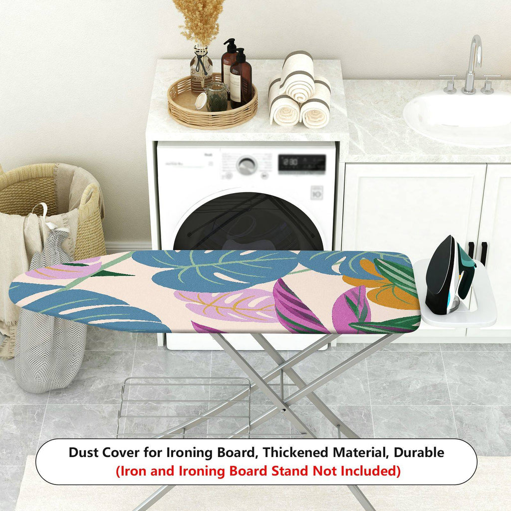 1-Piece Leaf Tropical Floral Pattern  Ironing Board Cover, Universal Size, Without Board