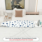 1-Piece Star Pattern Blue White  Ironing Board Cover, Universal Size, Without Board