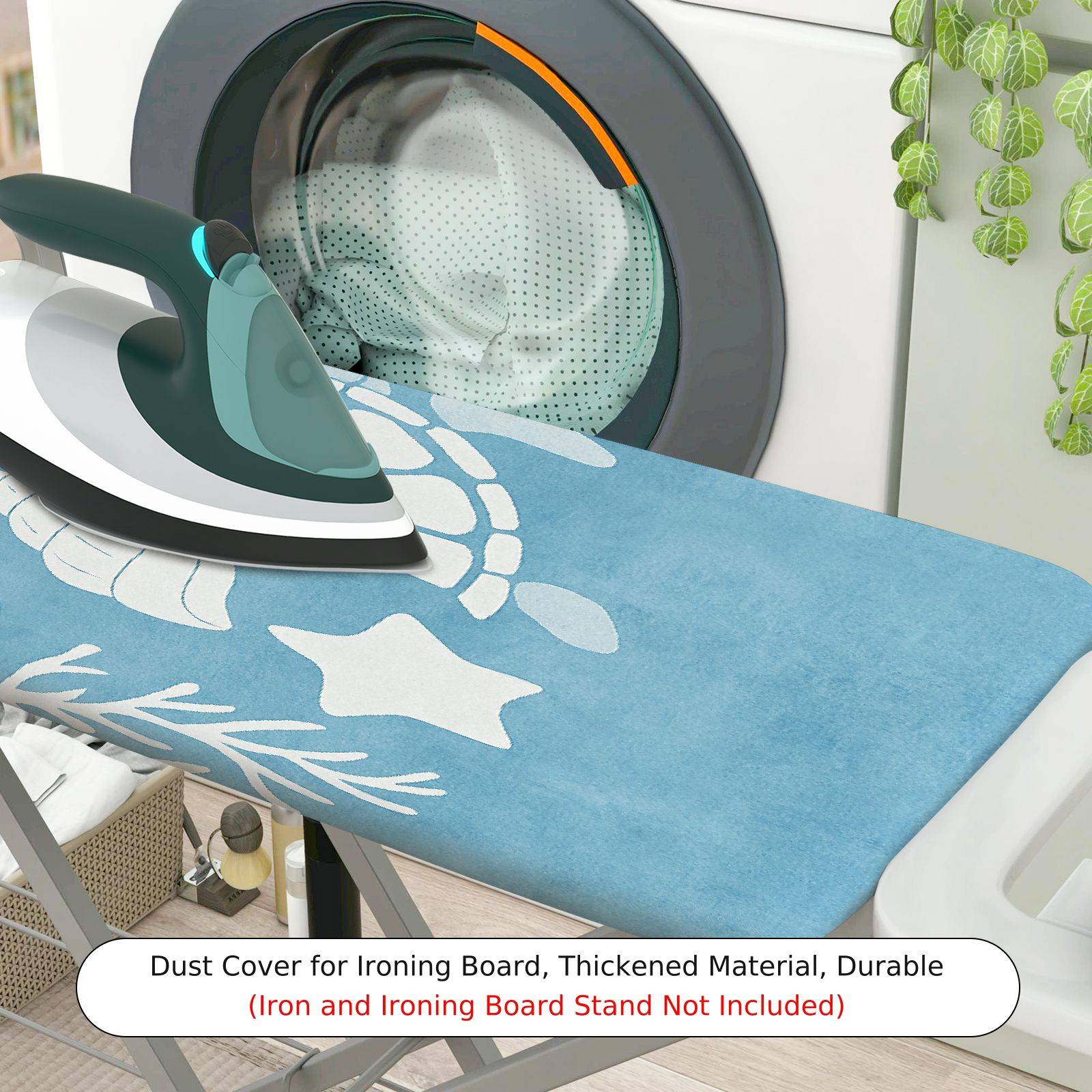 1-Piece Starfish Conch Turtle  Ironing Board Cover, Universal Size, Without Board