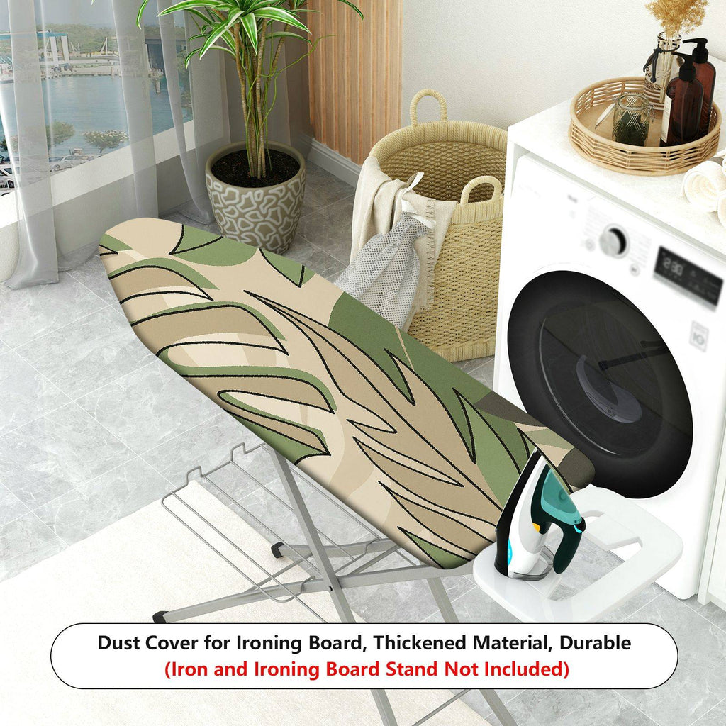 1-Piece Tropical Jungle Camouflage Green  Ironing Board Cover, Universal Size, Without Board