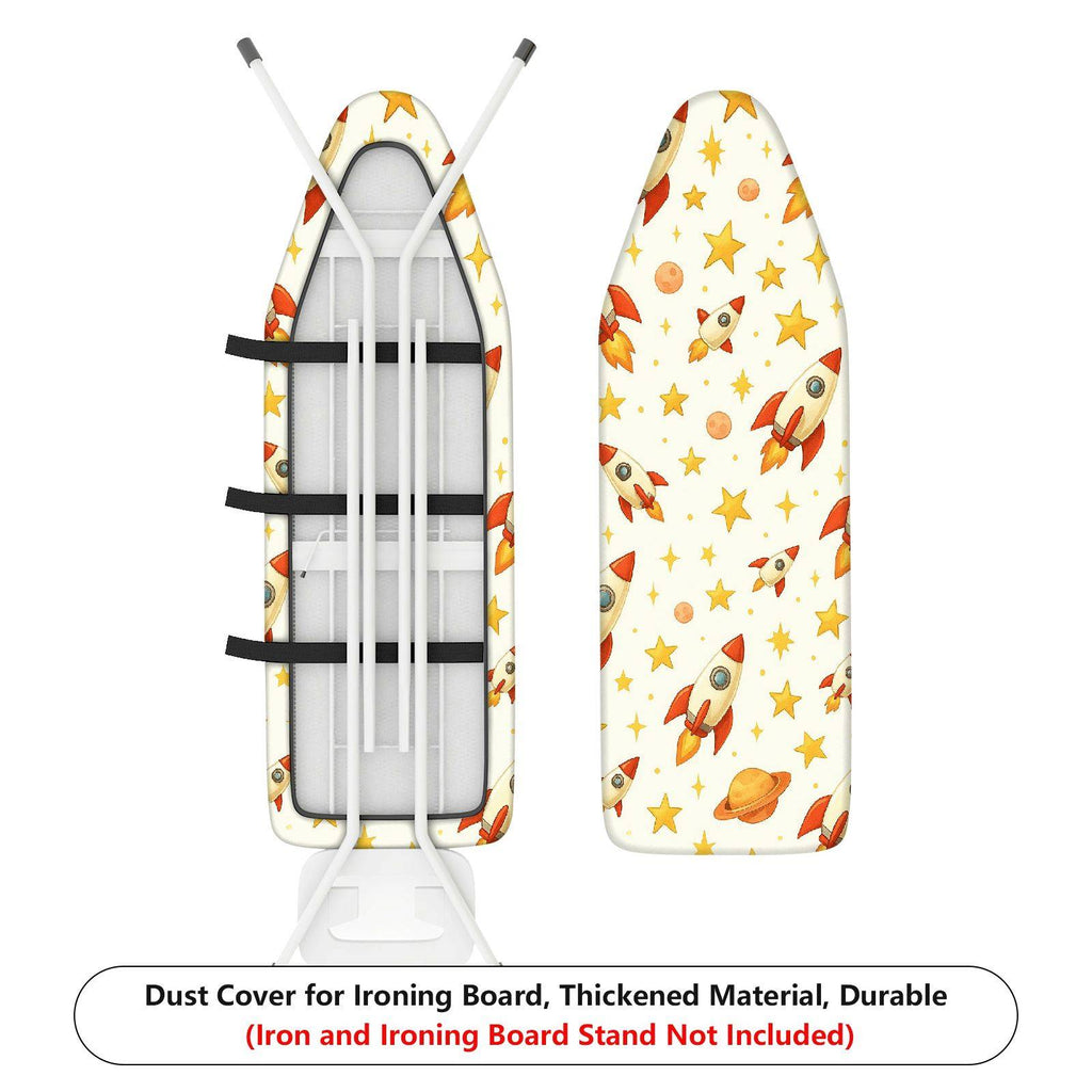 1-Piece Rocket Star Planet  Ironing Board Cover, Universal Size, Without Board