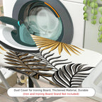 1-Piece Tropical Leaves Pattern Nature Brown  Ironing Board Cover, Universal Size, Without Board
