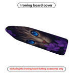 1-Piece Cat Flower Art  Ironing Board Cover, Universal Size, Without Board