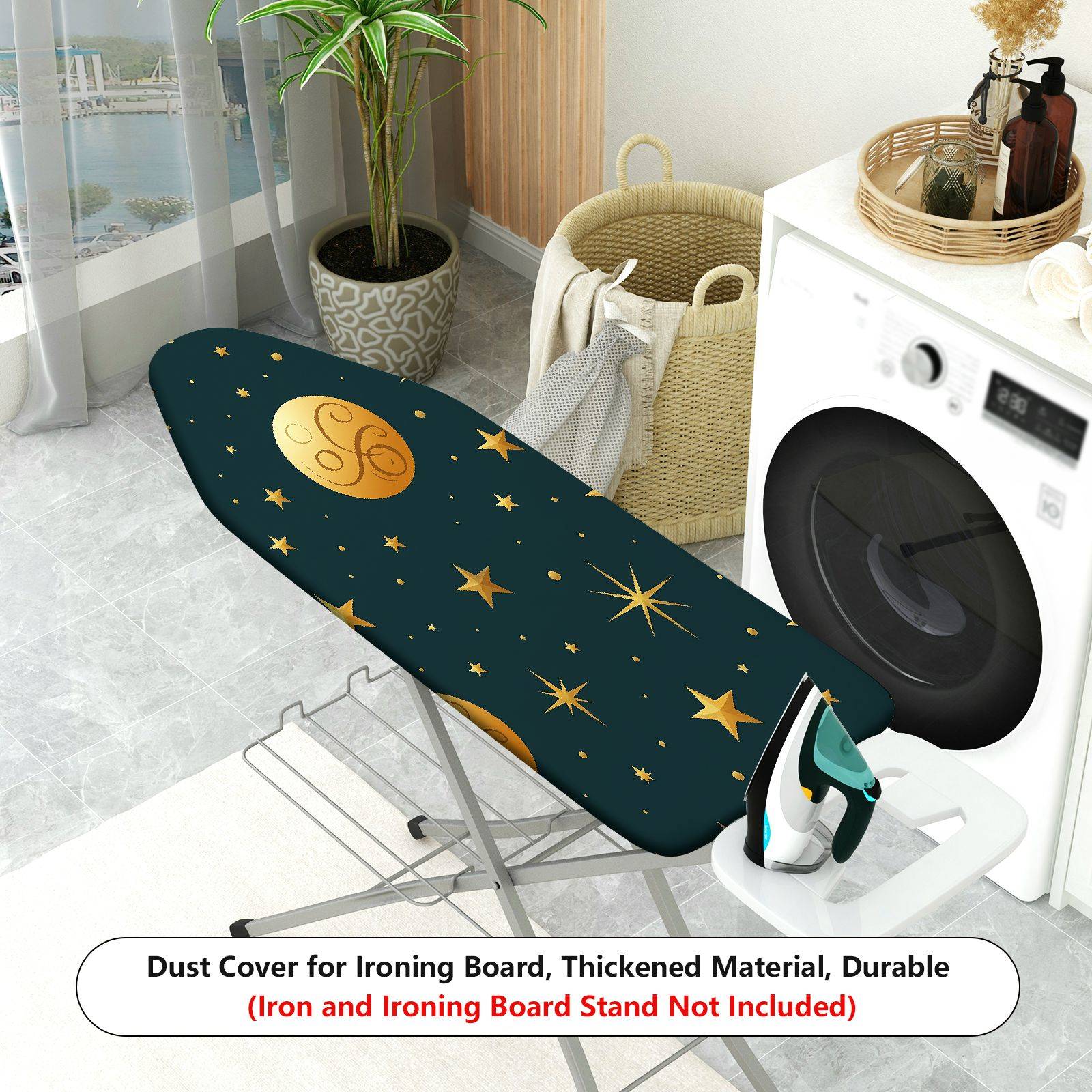 1-Piece Star Moon Galaxy  Ironing Board Cover, Universal Size, Without Board