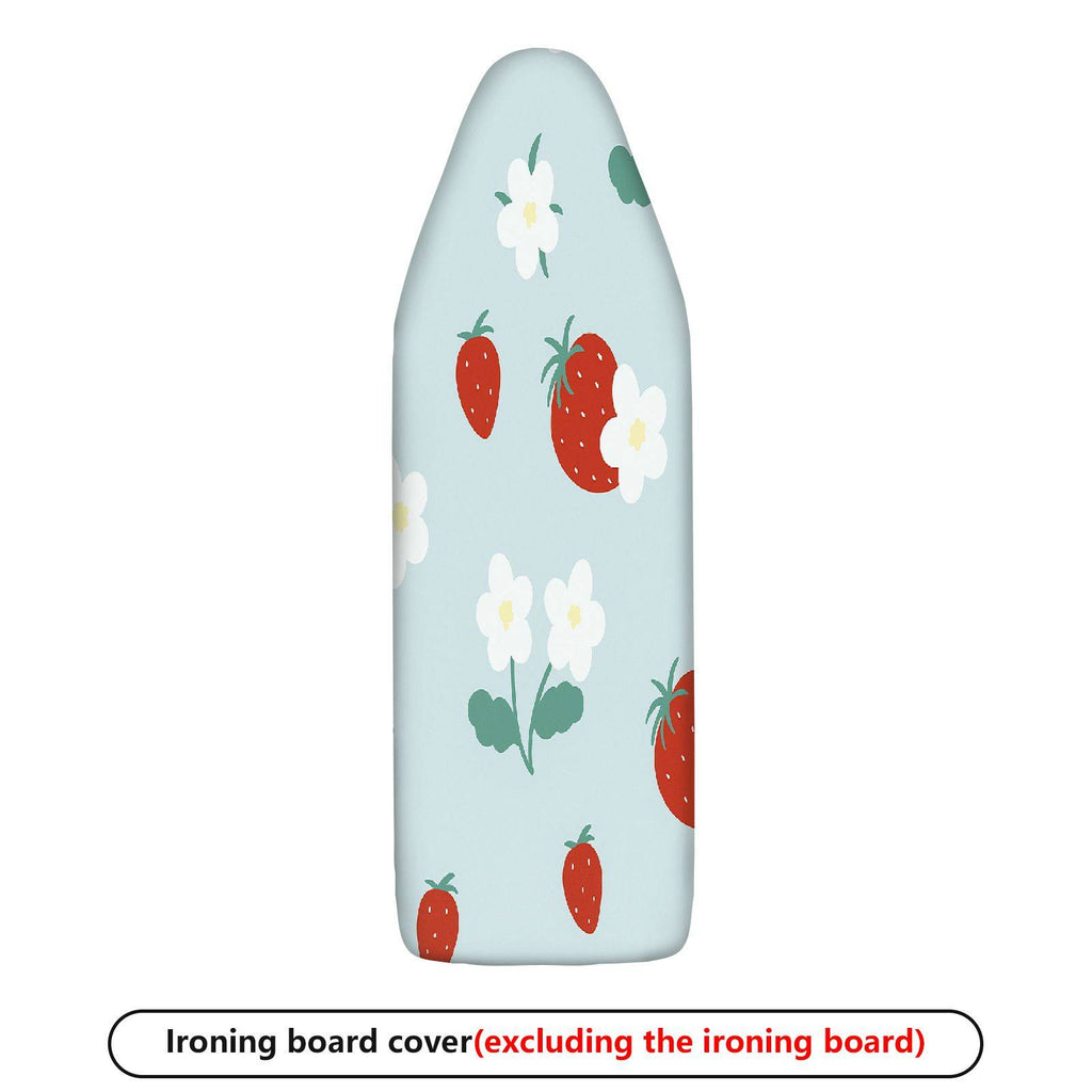 1-Piece Strawberry Flower Blue  Ironing Board Cover, Universal Size, Without Board