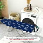 1-Piece Nautical Anchor Starfish Steering wheel  Ironing Board Cover, Universal Size, Without Board