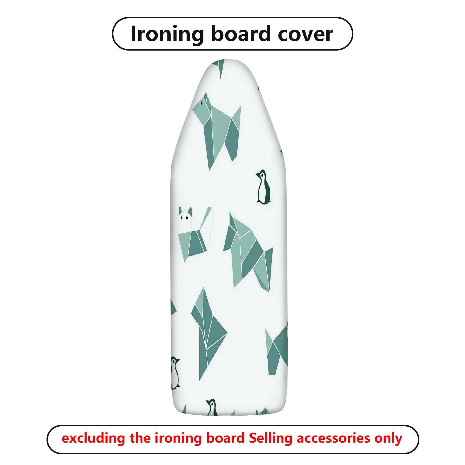 1-Piece Origami Animal Penguin Dog  Ironing Board Cover, Universal Size, Without Board