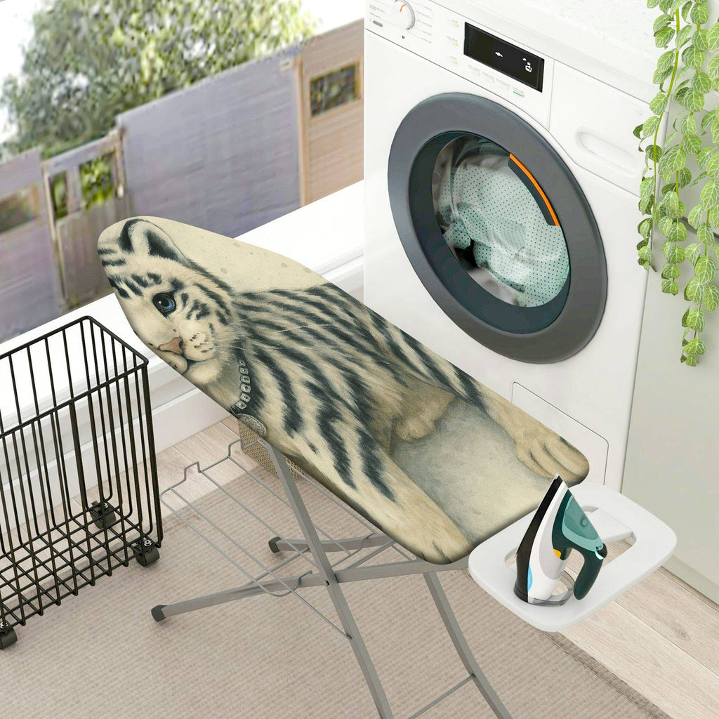 1-Piece Cat Animal Striped  Ironing Board Cover, Universal Size, Without Board