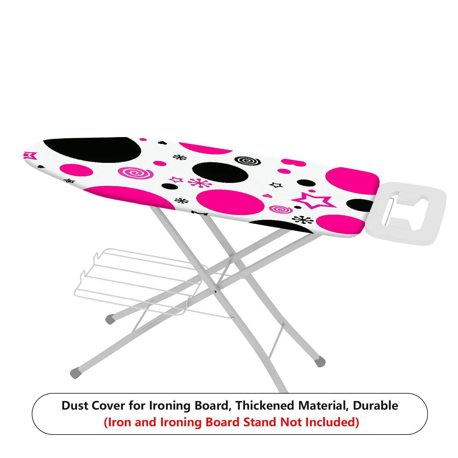 1-Piece Polka Dots Stars Swirls  Ironing Board Cover, Universal Size, Without Board