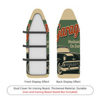 1-Piece Retro Car Garage Mechanic  Ironing Board Cover, Universal Size, Without Board