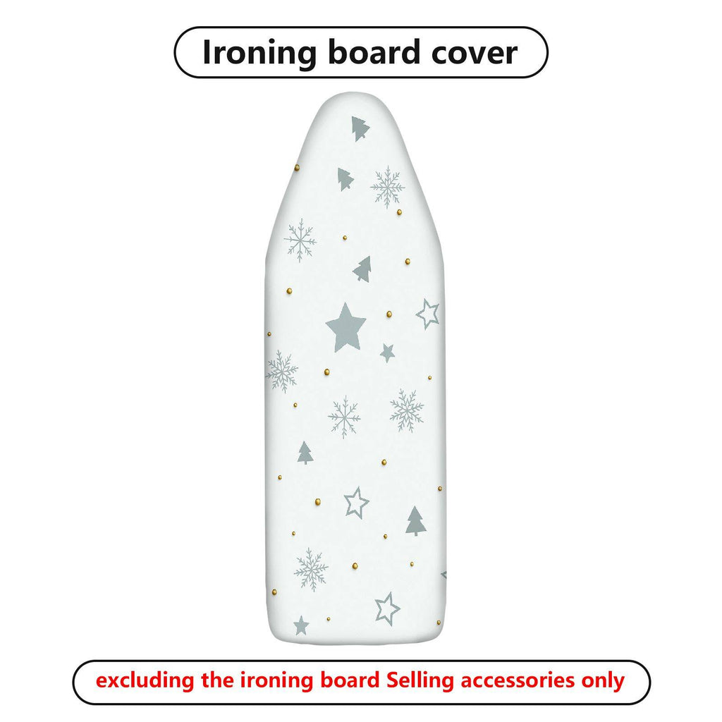 1-Piece Snowflake Star Tree  Ironing Board Cover, Universal Size, Without Board