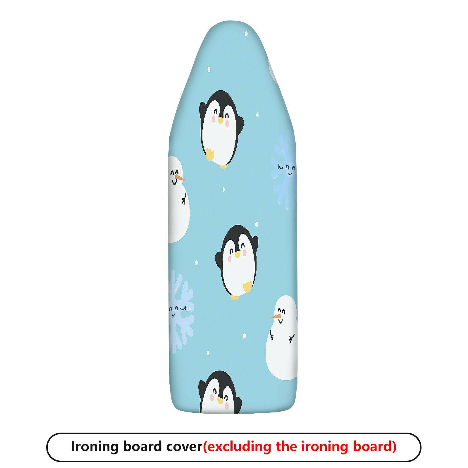 1-Piece Penguin Snowflake Snowman  Ironing Board Cover, Universal Size, Without Board