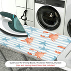 1-Piece Crab Starfish Stripe  Ironing Board Cover, Universal Size, Without Board