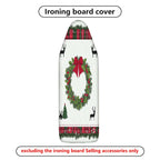 1-Piece Christmas Wreath Plaid Reindeer  Ironing Board Cover, Universal Size, Without Board